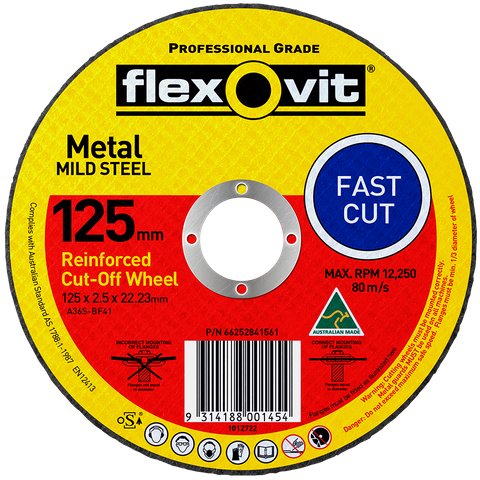 DISC CUT OFF METAL FLEXOVIT 125X2.5X22.3MM