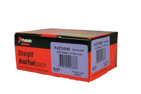 NAIL BRAD PASLODE ND38MM ZINC+GAS (BOX 2000)