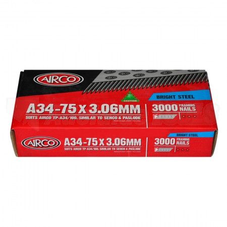 NAIL AIRCO 75X3.10MM GALV (BOX 3000)