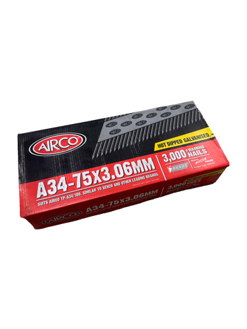 NAIL AIRCO 75X3.10MM GALV (BOX 3000)