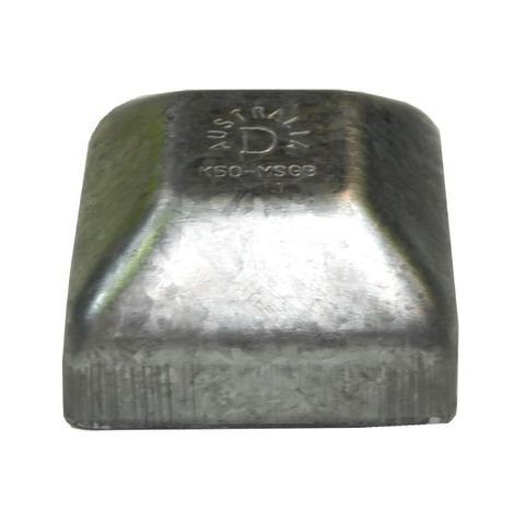 POST CAP GALV 50X50MM SQ