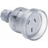 SOCKET FE-MALE 3 PIN CLEAR 10A