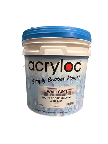 ACRYLOC MARBLECOTE TEXTURE MEDIUM WHITE BASE 15L