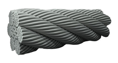 ROPE WIRE ASSEMBLY 13MM 6X36 IWRC 40M G1960