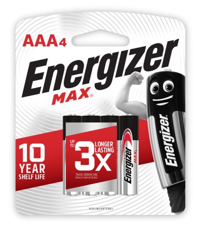 BATTERY ENERGIZER MAX AAA (PK 4)