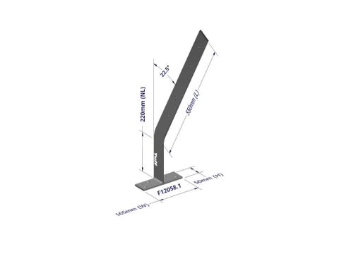 ADVANSA FASCIA BRACKET 22.5 DEGREE