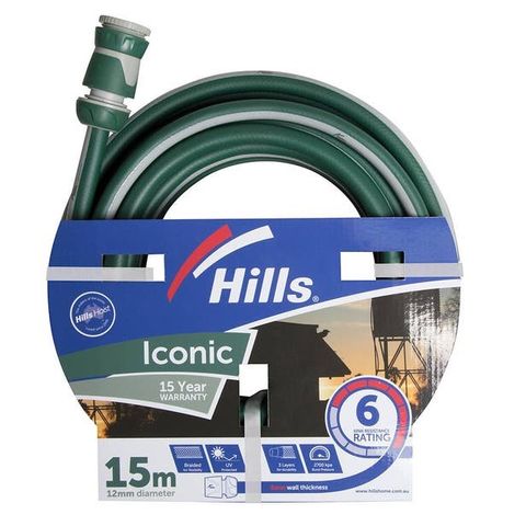 HOSE GARDEN HILLS ICONIC 12MMX15M KINK RESISTANT