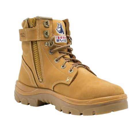 BOOT S/BLUE ARGYLE ZIP BUMP 332152 WHT 6 (PAIR)