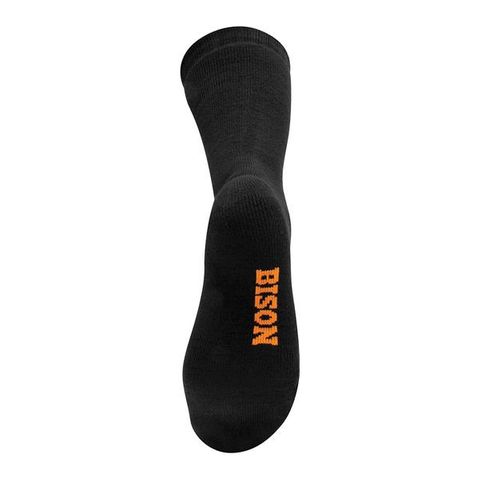 SOCKS BAMBOO BLACK MENS 11-14 WOMENS 12-15 PK5