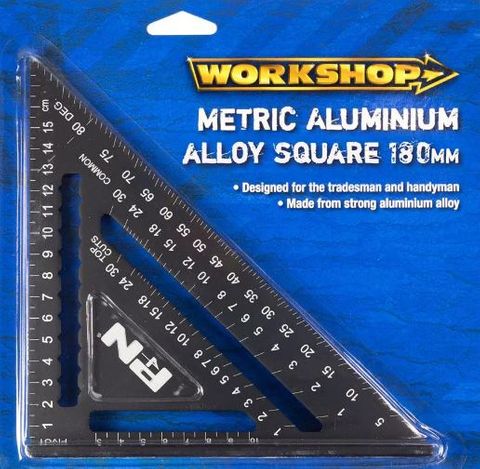 SQUARE SPEED ALUM BLACK FINISH 180MM