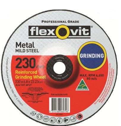 DISC GRIND METAL FLEXOVIT D/C 230X6.8X22MM