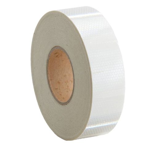 TAPE REFLECTIVE 50MM X45.7M CL1 SILVER/WHT  (ROLL)