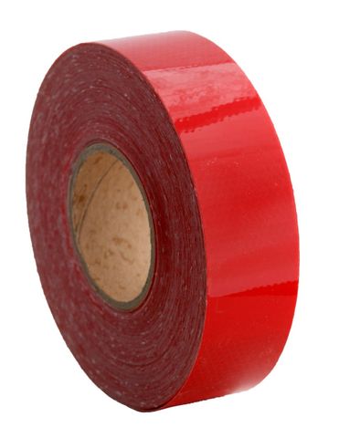 TAPE REFLECTIVE 50MM X45.7M CL1 RED (ROLL)