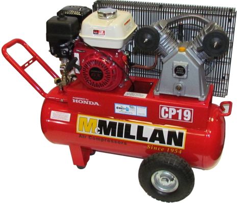 COMPRESSOR CP19 MCMILLAN PETROL 60LTR 6.5HP GX200