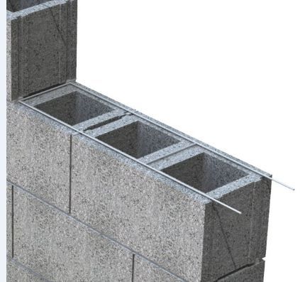 TRAINTRACK BRICKWELD GALV STRAIGHT 140X2900X3.15MM