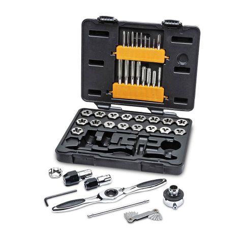 TAP&DIE SET SAE W/-RATCHET GEARWRENCH KIT 40PCS
