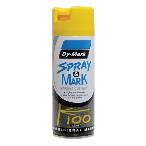 PAINT DYMARK SPRAY & MARK YELLOW 350G