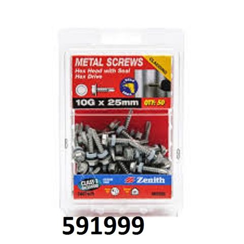 SCREW TEK 10X25 CL3 NEO HEX CBG7625 (BOX 50)