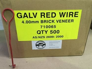 TIE VENEER RED +C NAIL L/D 4.00X175X50MM BX500