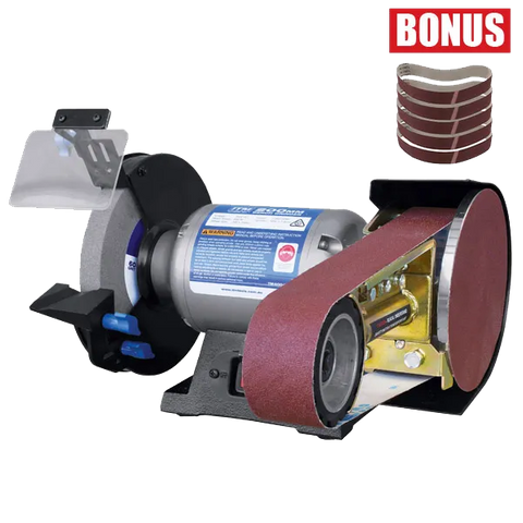 ITM 8" BENCH GRINDER WITH MULTITOOL ATTACHMENT