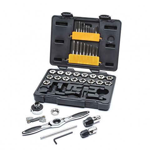 TAP&DIE SET MET W/-RATCHET GEARWRENCH KIT 40PCS