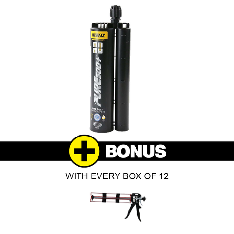 DEWALT PURE500+ ADHESIVE EPOXY 585ML