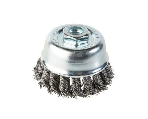 BRUSH WIRE CUP T/K 125MM M14X2x0.35MM 26 KNOTS