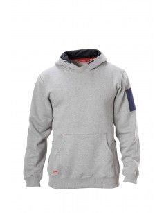 HOODIE FLEECE YAKKA FOUNDATION GREY MAR XS