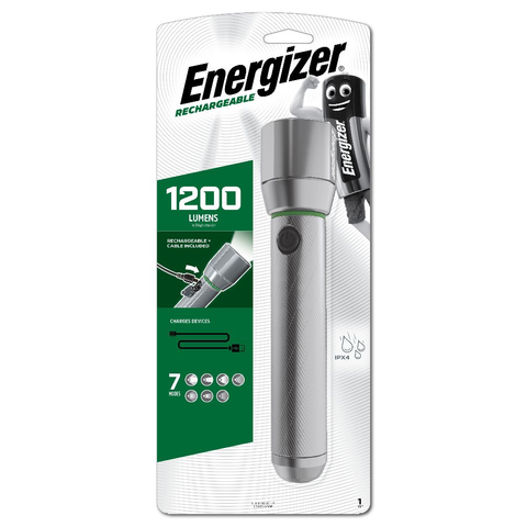TORCH ENERGIZER METAL RECHARGEABLE 1000 LM