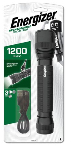 TORCH ENERGIZER RECHARGEABLE TAC-R 1200 LUMENS