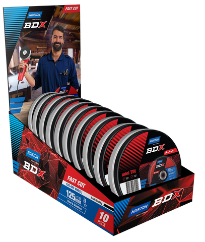 DISC CUT OFF METAL NORTON 125X1X22MM PK10