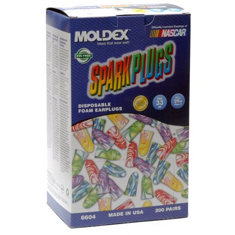 EARPLUG SPARKPLUG MOLDEX CL5 29DB UNCORDED (BX200)