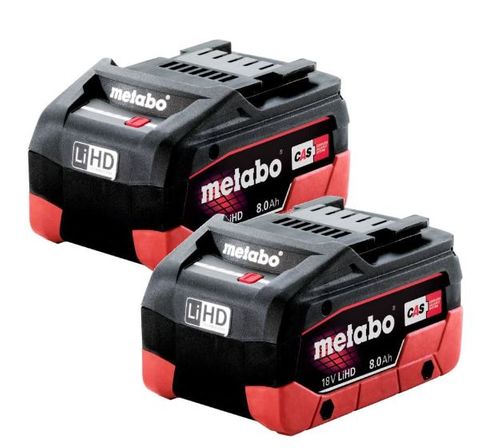 BATTERY TWIN PACK 8.0AH 18V METABO