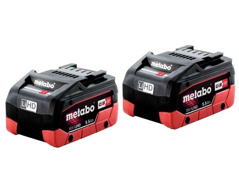 BATTERY TWIN PACK 5.5AH 18V METABO