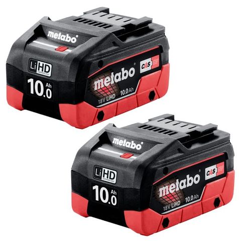 BATTERY TWIN PACK 10.0AH 18V METABO