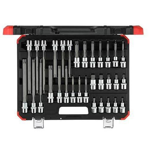 DRIVER BIT SET TORX CRV GEDORE 1/2 SD 32PC