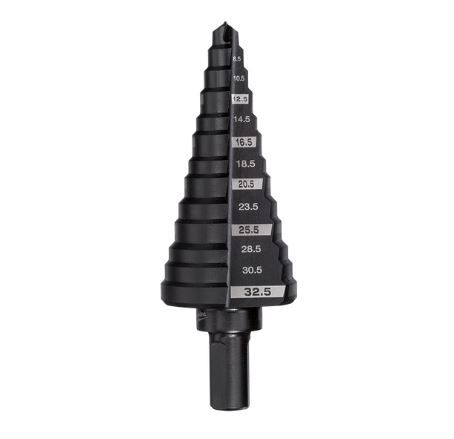 STEP DRILL BIT HOLE M6-M32MM (32.5MM) MILW METRIC