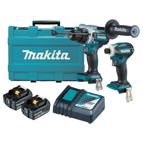 DRILL+DRIVER MAKITA KIT 18V 5.0A DLX2455T