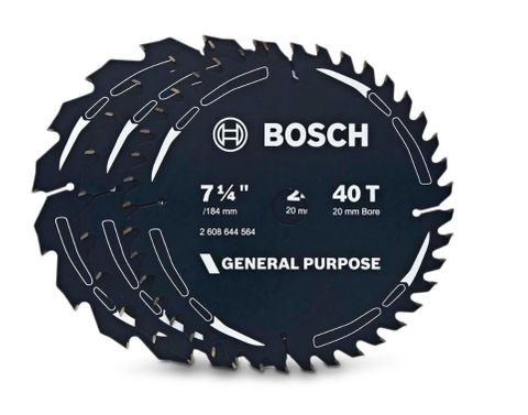 TCT SAW BLADE GP 184MMX16 24 & 40T BOSCH PK3