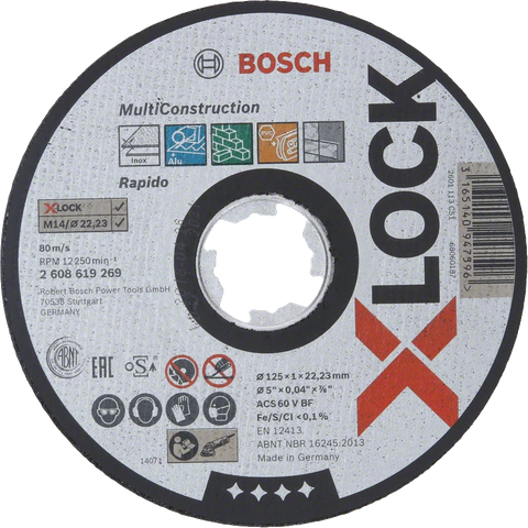 DISC CUT OFF MULTI MAT BOSCH 125X1MM