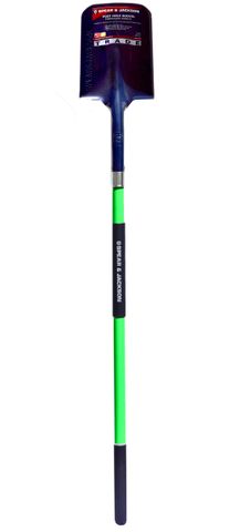 SHOVEL POST HOLE GREEN FIBRE GLASS LONG HDL S&J