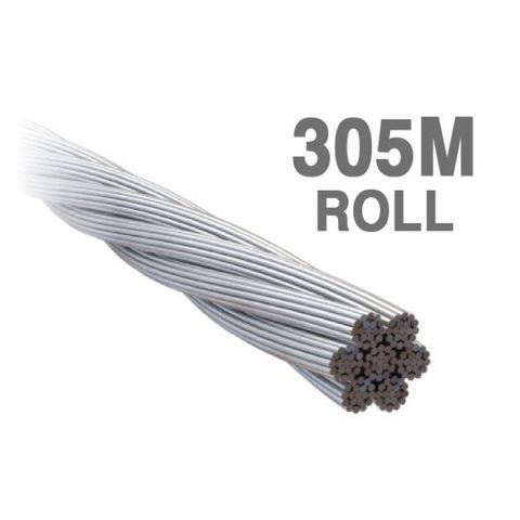 WIRE ROPE ECON SS 6MM 7X19 316 STRAND 305M (ROLL)