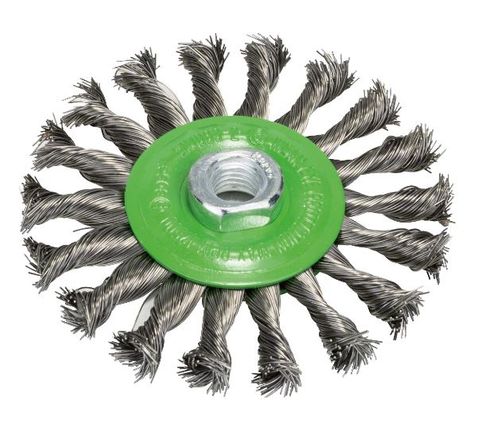 WHEEL WIRE KNOTTED S/S X-LOCK 115X0.5MM