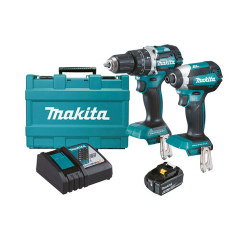 DRILL DRIVER 18V 2PCE KIT MAKITA DLX2180T1