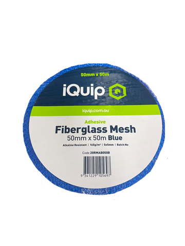 TAPE MESH ADH F/GLASS IQUIP 50MM X50M (ROLL) BLUE