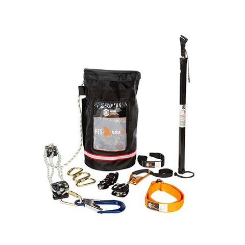 RESCUE KIT LINQ COMPLETE 50M KERNMANTLE ROPE 11MM