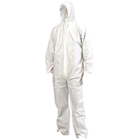 COVERALL DISPOSABLE PPE 5/6 WHITE XL