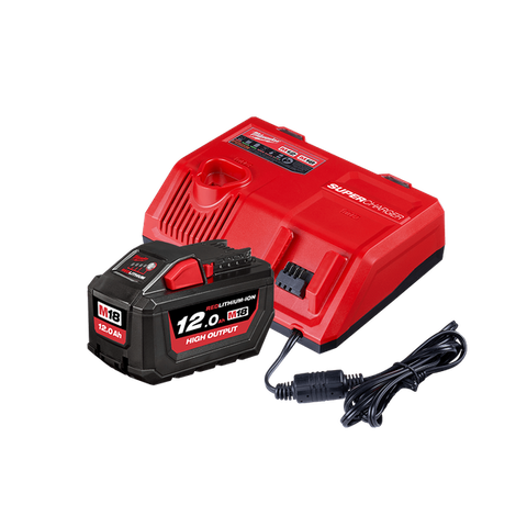 CHARGER SUPER MILW M18 12AH REDLITHIUM STARTER PAK