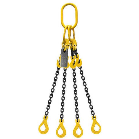 CHAIN SLING 4LEG 4MX8MM CLEVIS SELF LOCK GRD80