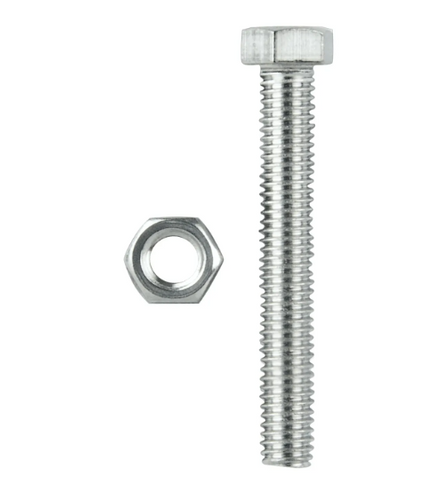 BOLT HEX HEAD 12X100 ZINC FULL THREAD